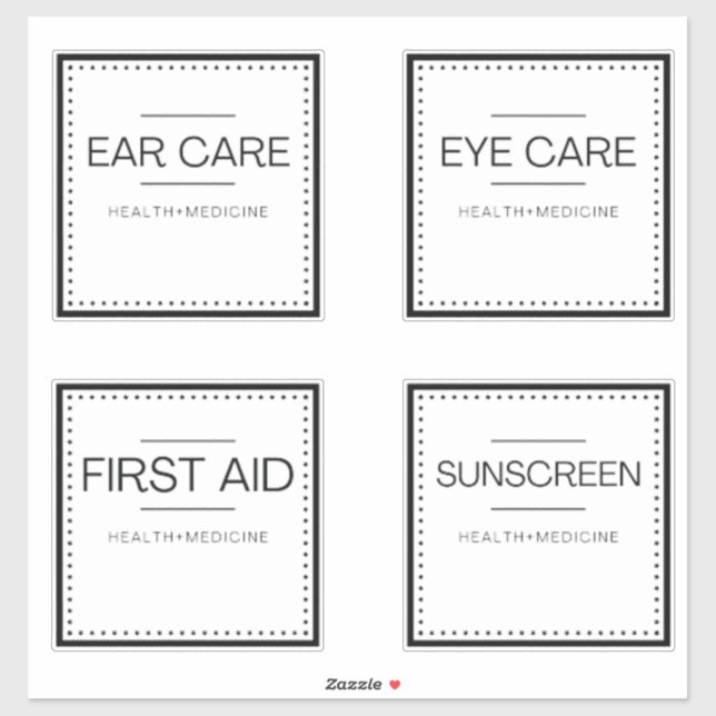 Modern Organisation Labels for Bath (Sheet)