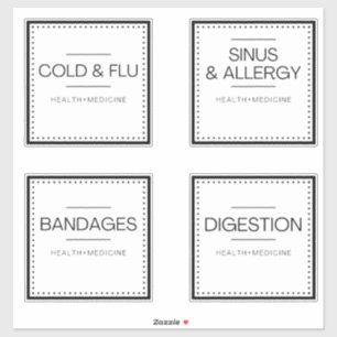 Modern Organization Labels for Bath