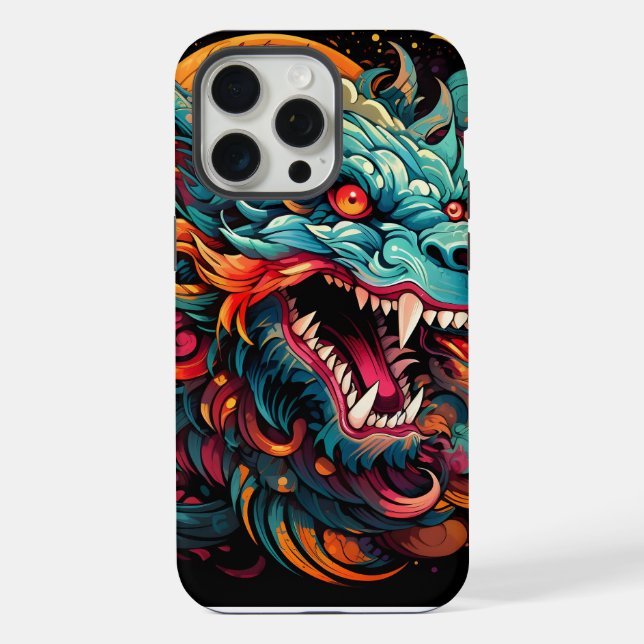Modern Oriental Dragon Majesty iPhone Case (Back)