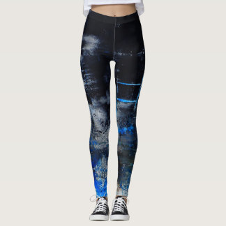 Modern original abstract art leggings, gym/yoga leggings