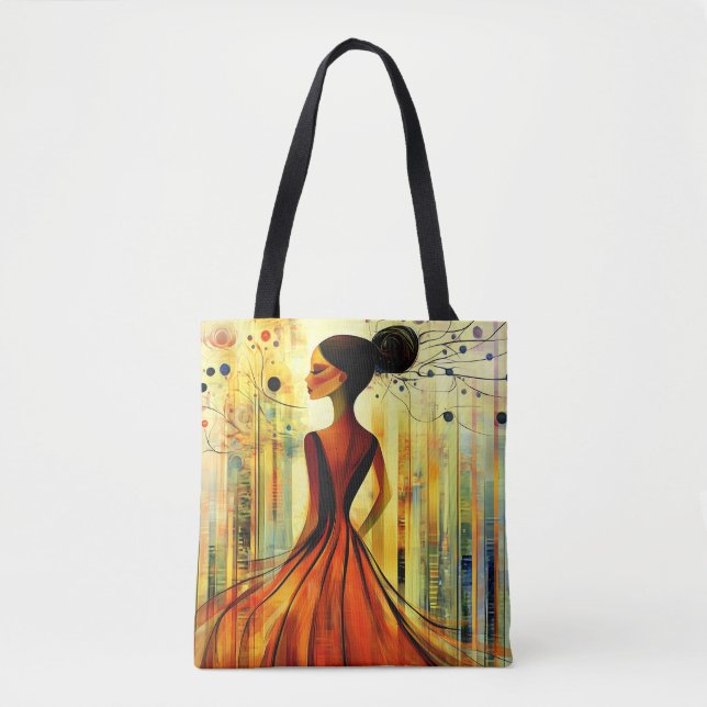 Modern Original Unique Trendy Cool Fantasy Woman Tote Bag (Front)