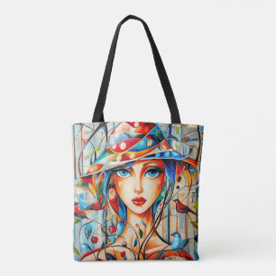 Modern Original Unique Trendy Cool Fantasy Woman Tote Bag