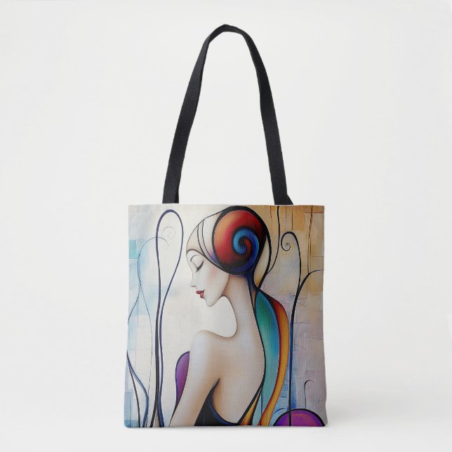 Modern Original Unique Trendy Cool Fantasy Woman Tote Bag (Front)