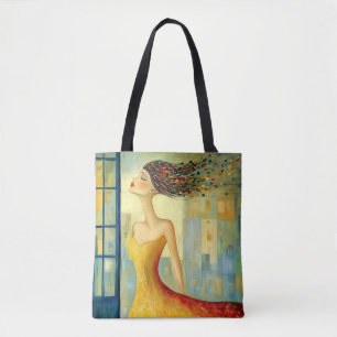 Modern Original Unique Trendy Cool Fantasy Woman Tote Bag