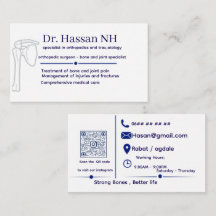 Modern Orthopaedic Doctor Business Card