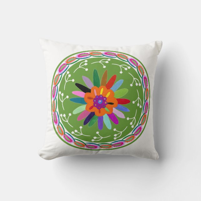 Modern Otomi Design Cushion (Front)