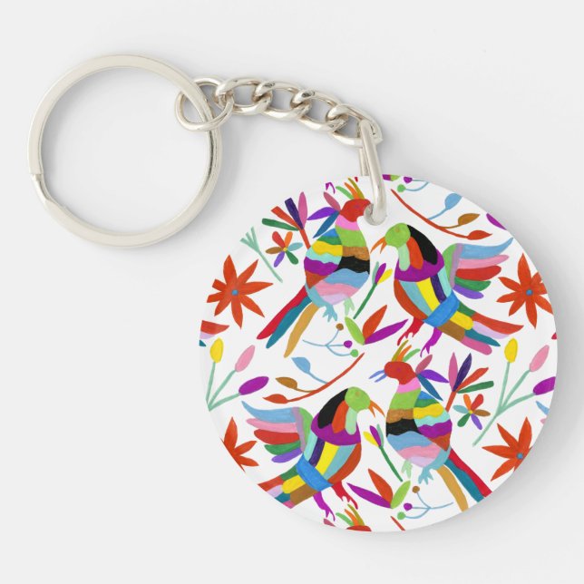 Modern Otomi Design III Key Ring (Front)