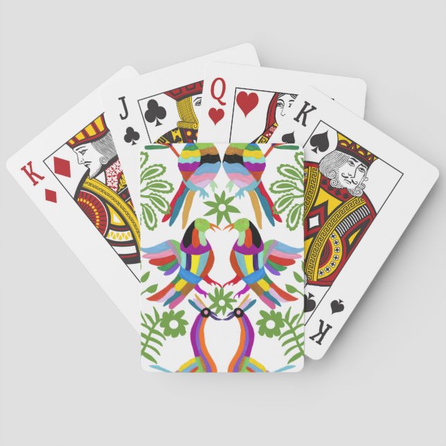 Modern Otomi Design III Playing Cards (Back)