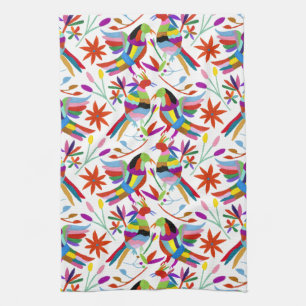 Modern Otomi Design III Tea Towel