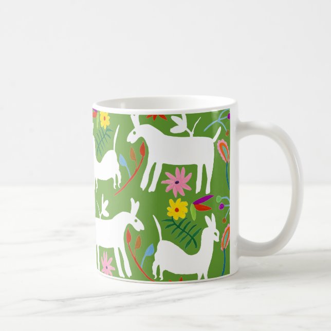Modern Otomi Design | Llama Donkey Design Coffee Mug (Right)