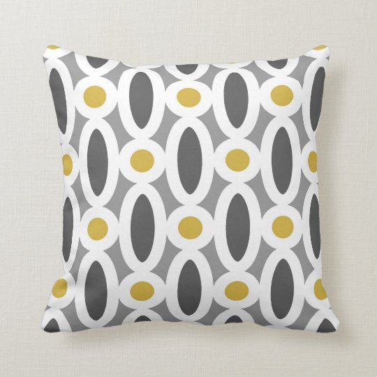 mustard pattern cushion