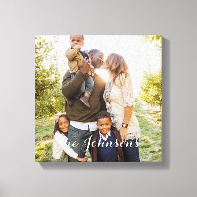 Modern Overlay Custom Photo Canvas (Front)