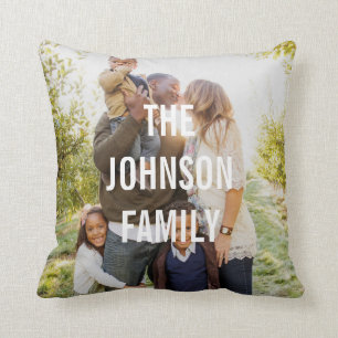 Modern Overlay Custom Throw Pillow