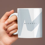 Modern Oversized Monogrammed Initial & Name Coffee Mug<br><div class="desc">Stylish and trendy mug featuring a large monogrammed initial and name on both sides in simple,  modern fonts. If you need any help customising this,  please message me using the button below and I'll be happy to help.</div>