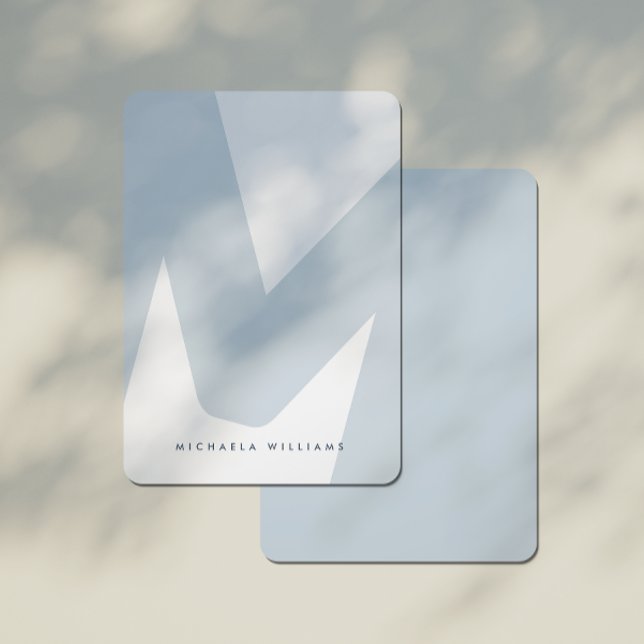 Modern Oversized Monogrammed Initial & Name Note C Card (Creator Uploaded)