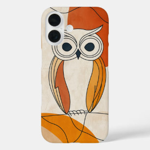 Modern Owl Face – Abstract Bird Case