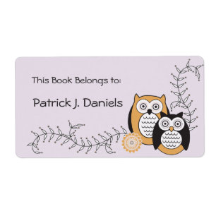 Modern Owls Bookplates
