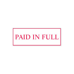 Modern PAID Business Custom Self-inking Stamp