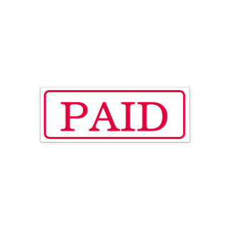 Modern PAID Business Custom Self-inking Stamp