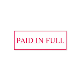 Modern PAID Business Custom Self-inking Stamp