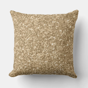 Modern Pail Gold Glitter Texture print Cushion