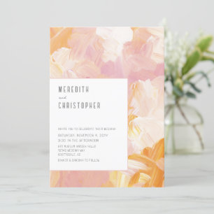 Modern Paint Abstract Wedding Invitation
