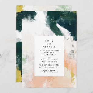 Modern Paint Art Wedding Invitation