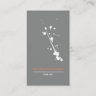 Modern Paint Painting Splatter Business Card