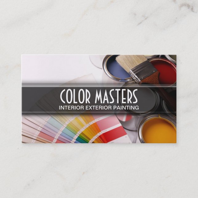 Modern Painter Business Card (Front)