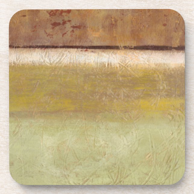 Modern Painting in Earth Tones by Norman Wyatt Coaster (Front)