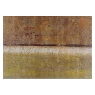Modern Painting in Earth Tones by Norman Wyatt Cutting Board