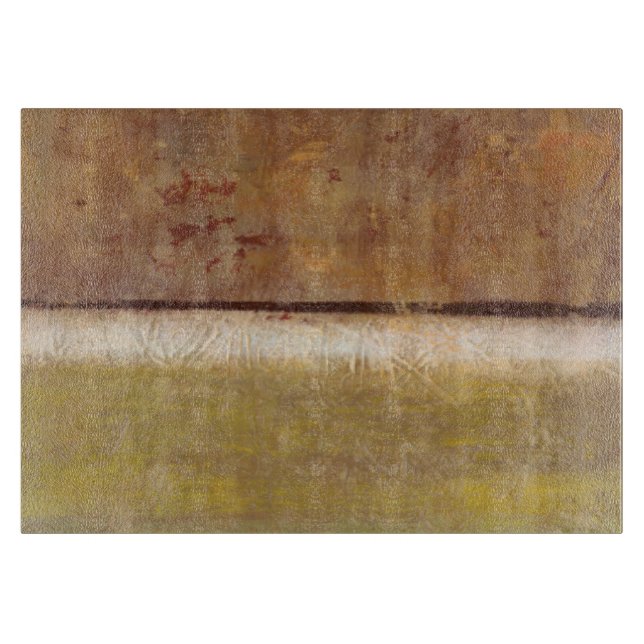 Modern Painting in Earth Tones by Norman Wyatt Cutting Board (Front)
