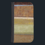 Modern Painting in Earth Tones by Norman Wyatt Samsung S4 Wallet Case<br><div class="desc">Healthy earth tones permeate this modern painting by Norman Wyatt. The colours of the piece blend together wonderfully,  and would look great in any room of your home. It would also make an amazing gift!</div>