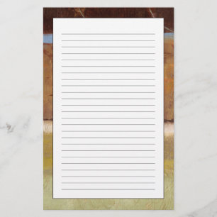 Modern Painting in Earth Tones by Norman Wyatt Stationery