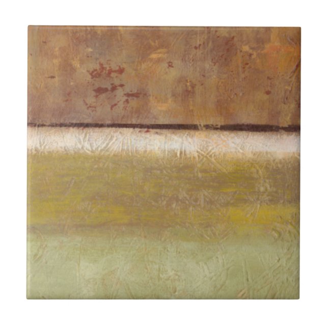 Modern Painting in Earth Tones by Norman Wyatt Tile (Front)