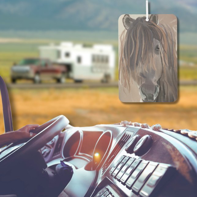 Modern Painting of a Brown Horse Car Air Freshener (Creator Uploaded)