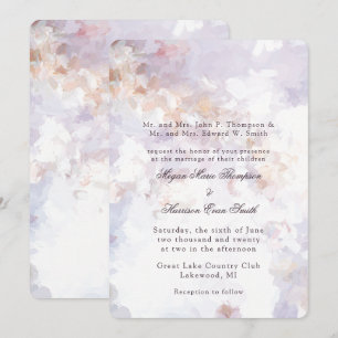 Modern Painting Romantic Wedding Invitation