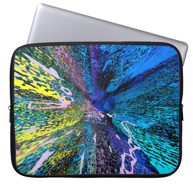 Modern painting wall art decor. Abstract drawing b Laptop Sleeve (Front)