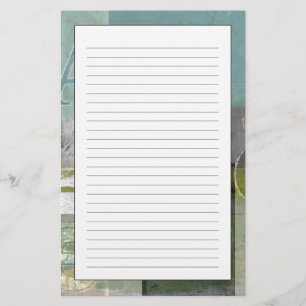 Modern Painting with Assorted Letters Stationery