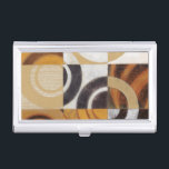 Modern Painting with Circular Patterns Business Card Holder<br><div class="desc">Painted by Norman Wyatt,  Jr. this modern painting features multicolored circular patterns in nine squares. Good for a wall that needs art as well as someone who wants to practice their dart throwing!</div>