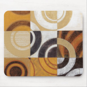 Modern Painting with Circular Patterns Mouse Mat