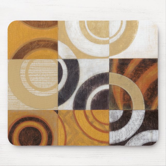 Modern Painting with Circular Patterns Mouse Mat (Front)