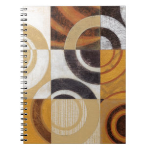 Modern Painting with Circular Patterns Notebook