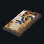 Modern Painting with Circular Patterns Trifold Wallet<br><div class="desc">Painted by Norman Wyatt,  Jr. this modern painting features multicolored circular patterns in nine squares. Good for a wall that needs art as well as someone who wants to practice their dart throwing!</div>