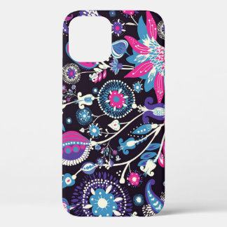 Modern paisley: traditional oriental pattern. iPhone 12 case