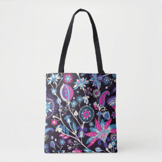 Modern paisley: traditional oriental pattern. tote bag