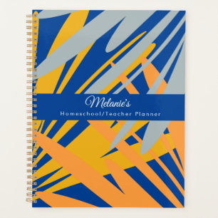 Modern Palm Teacher School Homeschool  Planner