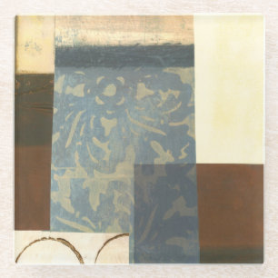 Modern Panel Painting Glass Coaster