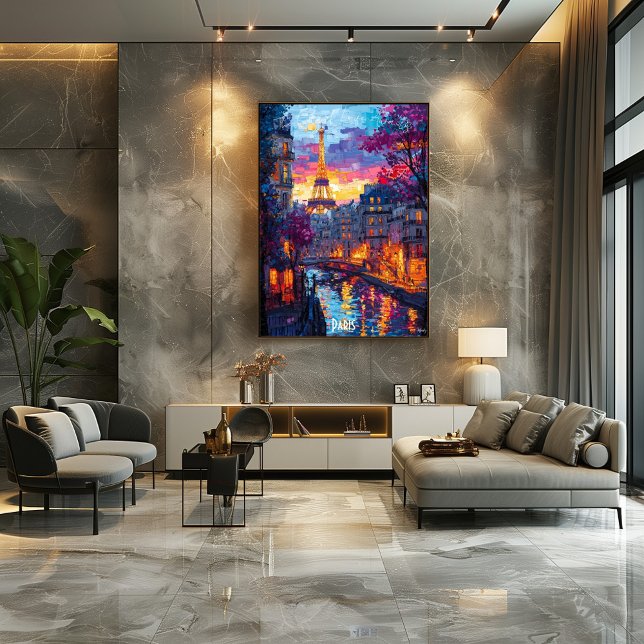 Modern Paris City Skyline – Romantic Paris Poster (Creator Uploaded)