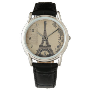 Modern Paris Eiffel Tower France Vintage Watch